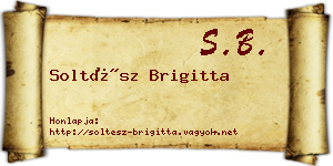 Soltész Brigitta névjegykártya