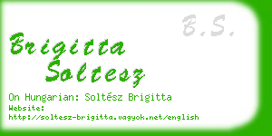 brigitta soltesz business card